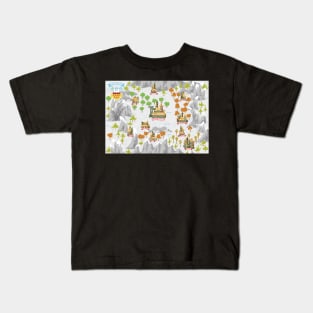 Transylvania Pictorial Map Kids T-Shirt